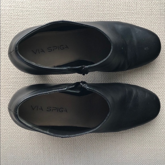 Via Spiga Booties 6.5 black leather - Picture 3 of 7